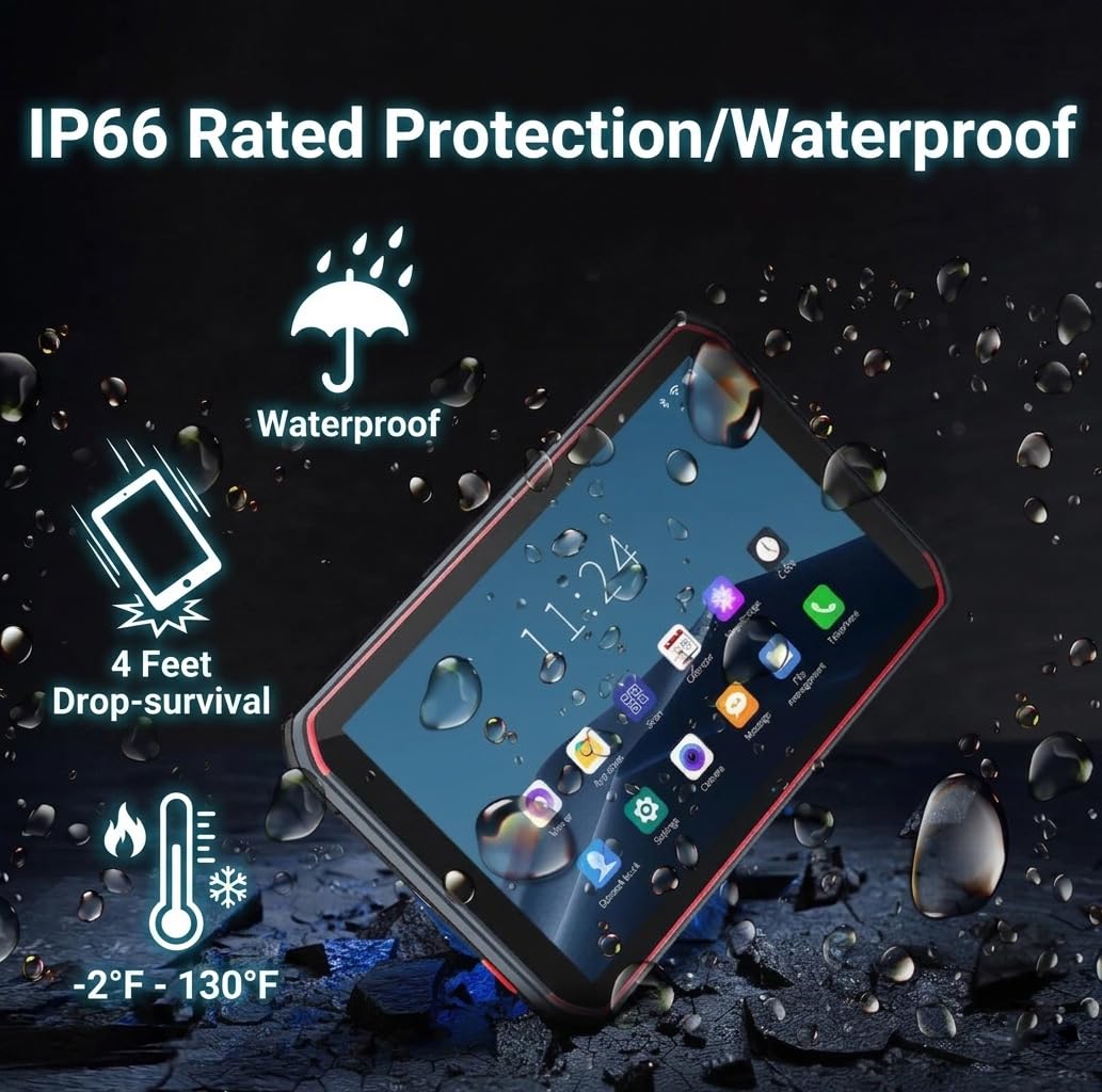 Amazon.com : Bix Upgraded Rugged Android Tablet with Barcode